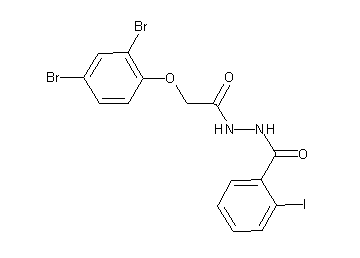 N'-[(2,4-dibromophenoxy)acetyl]-2-iodobenzohydrazide