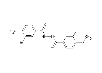 3-bromo-N'-(3-iodo-4-methoxybenzoyl)-4-methylbenzohydrazide