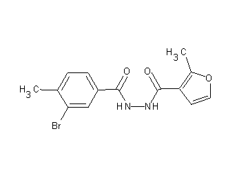N'-(3-bromo-4-methylbenzoyl)-2-methyl-3-furohydrazide - Click Image to Close