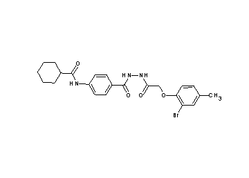 N-[4-({2-[(2-bromo-4-methylphenoxy)acetyl]hydrazino}carbonyl)phenyl]cyclohexanecarboxamide - Click Image to Close