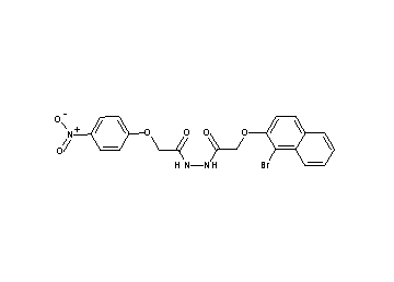 2-[(1-bromo-2-naphthyl)oxy]-N'-[(4-nitrophenoxy)acetyl]acetohydrazide