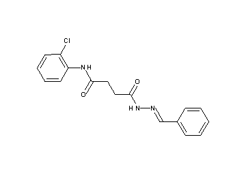 4-(2-benzylidenehydrazino)-N-(2-chlorophenyl)-4-oxobutanamide