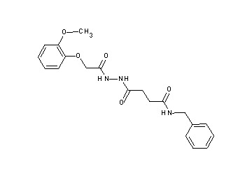 N-benzyl-4-{2-[(2-methoxyphenoxy)acetyl]hydrazino}-4-oxobutanamide