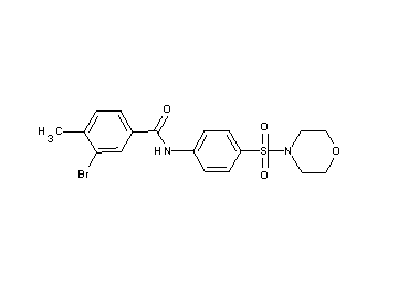 3-bromo-4-methyl-N-[4-(4-morpholinylsulfonyl)phenyl]benzamide