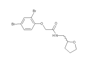 2-(2,4-dibromophenoxy)-N-(tetrahydro-2-furanylmethyl)acetamide