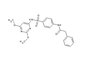 N-(4-{[(2,6-dimethoxy-4-pyrimidinyl)amino]sulfonyl}phenyl)-2-phenylacetamide - Click Image to Close