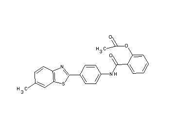 2-({[4-(6-methyl-1,3-benzothiazol-2-yl)phenyl]amino}carbonyl)phenyl acetate