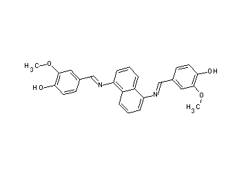 4,4'-[1,5-naphthalenediylbis(nitrilomethylylidene)]bis(2-methoxyphenol)