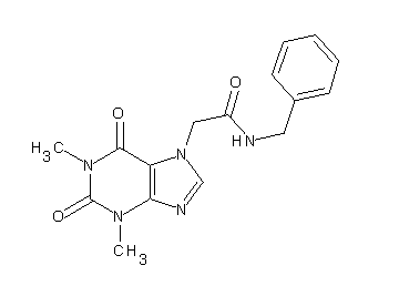 N-benzyl-2-(1,3-dimethyl-2,6-dioxo-1,2,3,6-tetrahydro-7H-purin-7-yl)acetamide