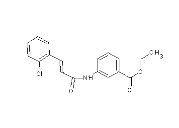 ethyl 3-{[3-(2-chlorophenyl)acryloyl]amino}benzoate