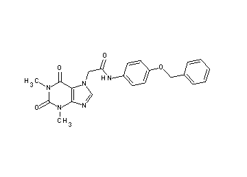 N-[4-(benzyloxy)phenyl]-2-(1,3-dimethyl-2,6-dioxo-1,2,3,6-tetrahydro-7H-purin-7-yl)acetamide