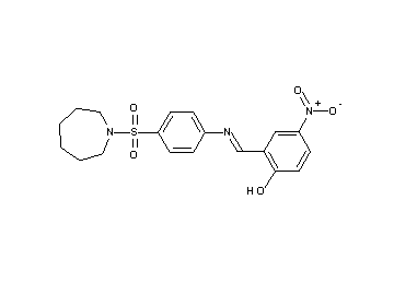 2-({[4-(1-azepanylsulfonyl)phenyl]imino}methyl)-4-nitrophenol