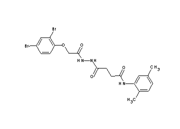 4-{2-[(2,4-dibromophenoxy)acetyl]hydrazino}-N-(2,5-dimethylphenyl)-4-oxobutanamide