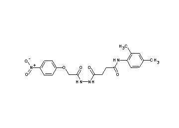 N-(2,4-dimethylphenyl)-4-{2-[(4-nitrophenoxy)acetyl]hydrazino}-4-oxobutanamide
