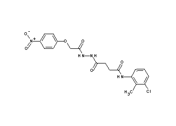 N-(3-chloro-2-methylphenyl)-4-{2-[(4-nitrophenoxy)acetyl]hydrazino}-4-oxobutanamide
