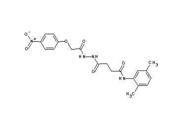 N-(2,5-dimethylphenyl)-4-{2-[(4-nitrophenoxy)acetyl]hydrazino}-4-oxobutanamide