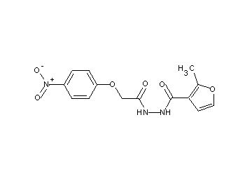2-methyl-N'-[(4-nitrophenoxy)acetyl]-3-furohydrazide