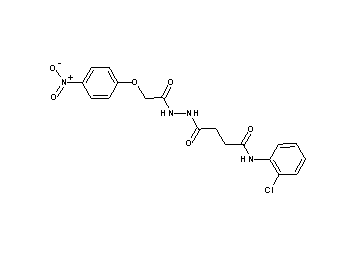 N-(2-chlorophenyl)-4-{2-[(4-nitrophenoxy)acetyl]hydrazino}-4-oxobutanamide