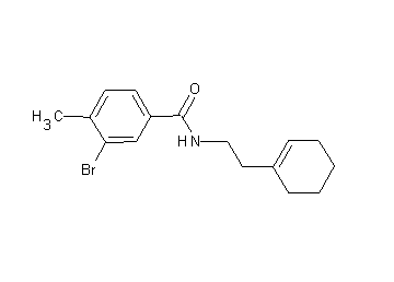 3-bromo-N-[2-(1-cyclohexen-1-yl)ethyl]-4-methylbenzamide