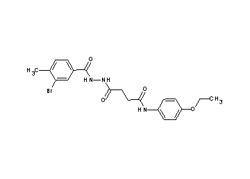 4-[2-(3-bromo-4-methylbenzoyl)hydrazino]-N-(4-ethoxyphenyl)-4-oxobutanamide