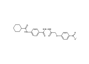 N-[4-({2-[(4-nitrophenoxy)acetyl]hydrazino}carbonyl)phenyl]cyclohexanecarboxamide