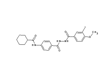 N-(4-{[2-(3-iodo-4-methoxybenzoyl)hydrazino]carbonyl}phenyl)cyclohexanecarboxamide