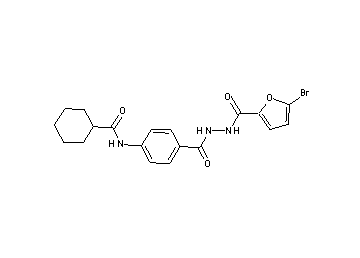 N-(4-{[2-(5-bromo-2-furoyl)hydrazino]carbonyl}phenyl)cyclohexanecarboxamide