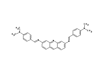 N,N'-bis[4-(dimethylamino)benzylidene]-3,6-acridinediamine