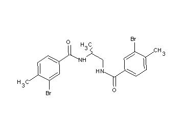 N,N'-1,2-propanediylbis(3-bromo-4-methylbenzamide)