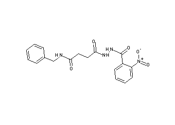 N-benzyl-4-[2-(2-nitrobenzoyl)hydrazino]-4-oxobutanamide
