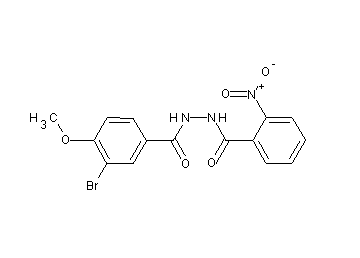 3-bromo-4-methoxy-N'-(2-nitrobenzoyl)benzohydrazide