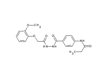 N-[4-({2-[(2-methoxyphenoxy)acetyl]hydrazino}carbonyl)phenyl]propanamide