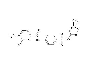 3-bromo-4-methyl-N-(4-{[(5-methyl-3-isoxazolyl)amino]sulfonyl}phenyl)benzamide