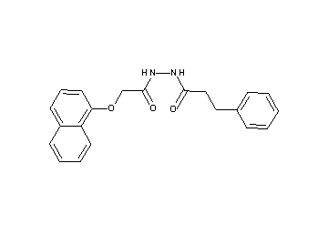 N'-[(1-naphthyloxy)acetyl]-3-phenylpropanohydrazide
