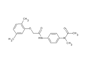 N-{4-[acetyl(methyl)amino]phenyl}-2-(2,5-dimethylphenoxy)acetamide