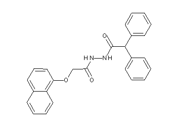 N'-[(1-naphthyloxy)acetyl]-2,2-diphenylacetohydrazide