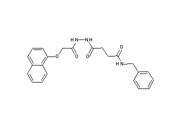 N-benzyl-4-{2-[(1-naphthyloxy)acetyl]hydrazino}-4-oxobutanamide