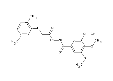 N'-[(2,5-dimethylphenoxy)acetyl]-3,4,5-trimethoxybenzohydrazide