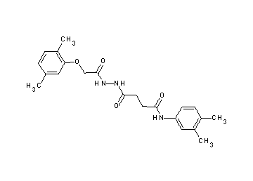 4-{2-[(2,5-dimethylphenoxy)acetyl]hydrazino}-N-(3,4-dimethylphenyl)-4-oxobutanamide - Click Image to Close
