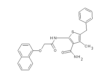 5-benzyl-4-methyl-2-{[(1-naphthyloxy)acetyl]amino}-3-thiophenecarboxamide