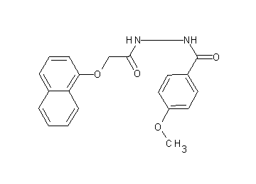 4-methoxy-N'-[(1-naphthyloxy)acetyl]benzohydrazide