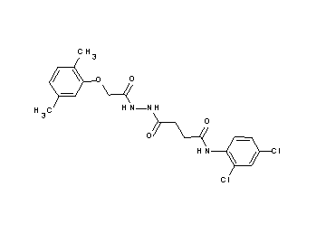 N-(2,4-dichlorophenyl)-4-{2-[(2,5-dimethylphenoxy)acetyl]hydrazino}-4-oxobutanamide