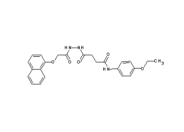 N-(4-ethoxyphenyl)-4-{2-[(1-naphthyloxy)acetyl]hydrazino}-4-oxobutanamide - Click Image to Close