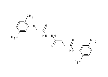 4-{2-[(2,5-dimethylphenoxy)acetyl]hydrazino}-N-(2,5-dimethylphenyl)-4-oxobutanamide