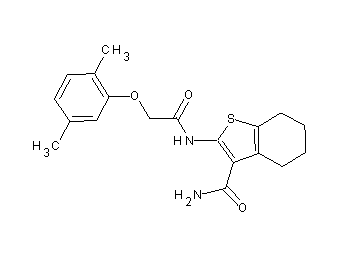 2-{[(2,5-dimethylphenoxy)acetyl]amino}-4,5,6,7-tetrahydro-1-benzothiophene-3-carboxamide