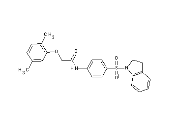 N-[4-(2,3-dihydro-1H-indol-1-ylsulfonyl)phenyl]-2-(2,5-dimethylphenoxy)acetamide