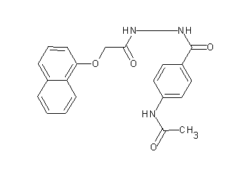 N-[4-({2-[(1-naphthyloxy)acetyl]hydrazino}carbonyl)phenyl]acetamide