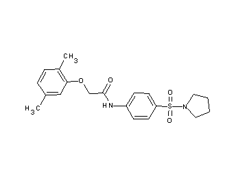 2-(2,5-dimethylphenoxy)-N-[4-(1-pyrrolidinylsulfonyl)phenyl]acetamide