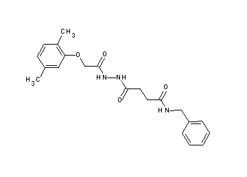 N-benzyl-4-{2-[(2,5-dimethylphenoxy)acetyl]hydrazino}-4-oxobutanamide