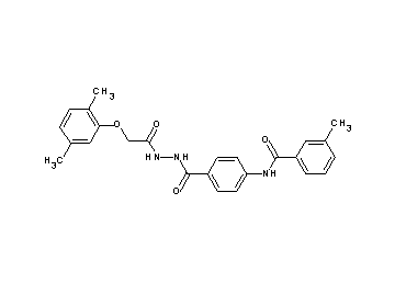 N-[4-({2-[(2,5-dimethylphenoxy)acetyl]hydrazino}carbonyl)phenyl]-3-methylbenzamide
